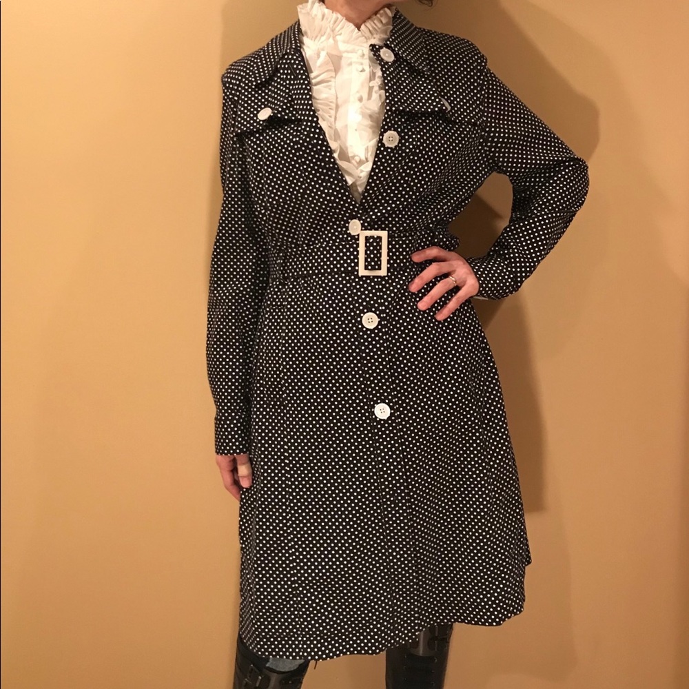 Michael Kors Polka Dot Trench Coat